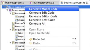 Generate the model and the edit code.