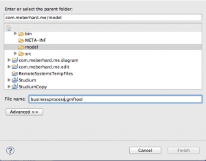 Creating the GMF tooling file.